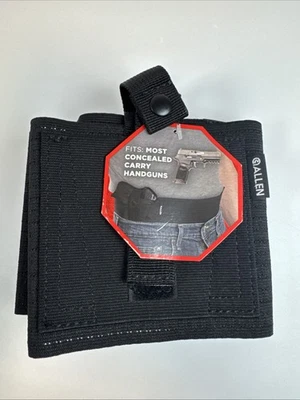 Эластичная черная кобура Allen Hideout 36–48 дюймов подходит для большинства пистолетов 2 магазина - Изображение 1 из 4