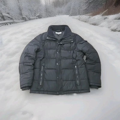 Calvin Klein Puffer Winter Jacket/Coat Mens Size Medium  Black Outdoor Sports  - Image 1 of 4