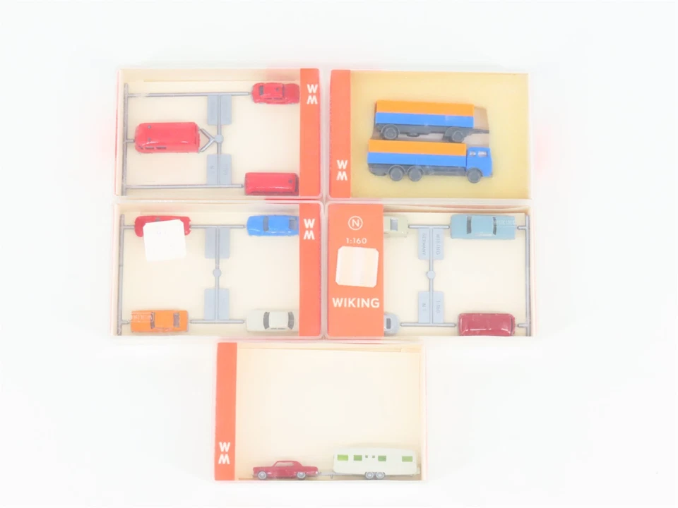 LOTE de 14 vehículos surtidos WIKING escala 1/160 - furgonetas, coches y camiones Foto 1 de 4