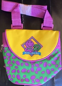 Vintage 1993 Barney & Baby Bop 90’s Mini 6” Purse Bag w/Strap Square Dino NEW - Picture 1 of 4