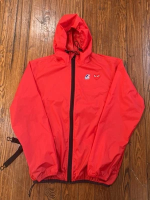 Comme Des Garçons CDG Play Rain Jacket Windbreaker K Way Men’s Size Large - Image 1 of 4