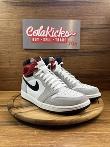 Size 10M/11.5W - Jordan 1 Retro High Light Smoke Grey 555088-126 Pre-Owned - Picture 1 of 5