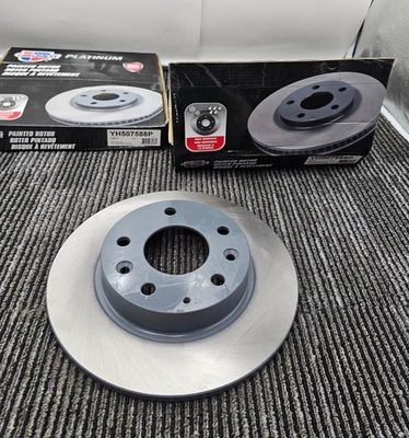 (QTY 2) For 2014-2018 Mazda 3/3 Sport Models Rear Disc Brake Rotor YH507588P - Image 1 of 4