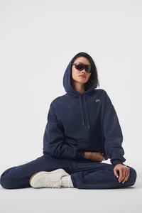 ALO Yoga ACCOLADE HOODIE Unisex Sports Hoodie Sweatshirt Women Top Size XSmall - Picture 1 of 8