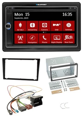 Blaupunkt Bluetooth DAB 2DIN USB DVD MP3 Autoradio für Opel Combo C Omega B Cors - Bild 1 von 4