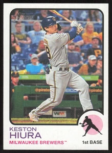 2022 Topps Heritage Keston Hiura #587 Milwaukee Brewers - Picture 1 of 2