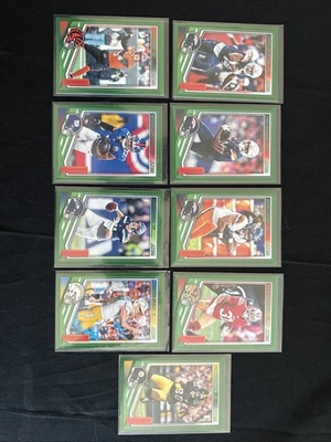 2025 Score NFL Football (9) Green Parallel Cards Bulk Buy Great Value Mint Cards - Image 1 of 2