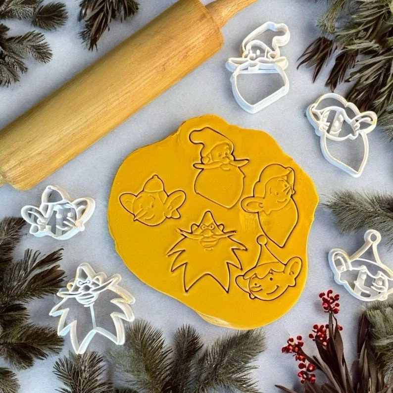 5er Set Weihnachtsmann & Co. KG Ausstechformen - Bild 1 von 1