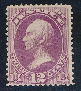 UNITED STATES (US) O30 UNUSED F-VF, NO GUM 12c PURPLE JUSTICE - Picture 1 of 2