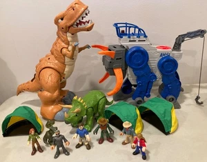 Imaginext Jurassic World Dinosaur Figure Lot X2438 W6022 BHX71 7 Park Figures - Picture 1 of 6