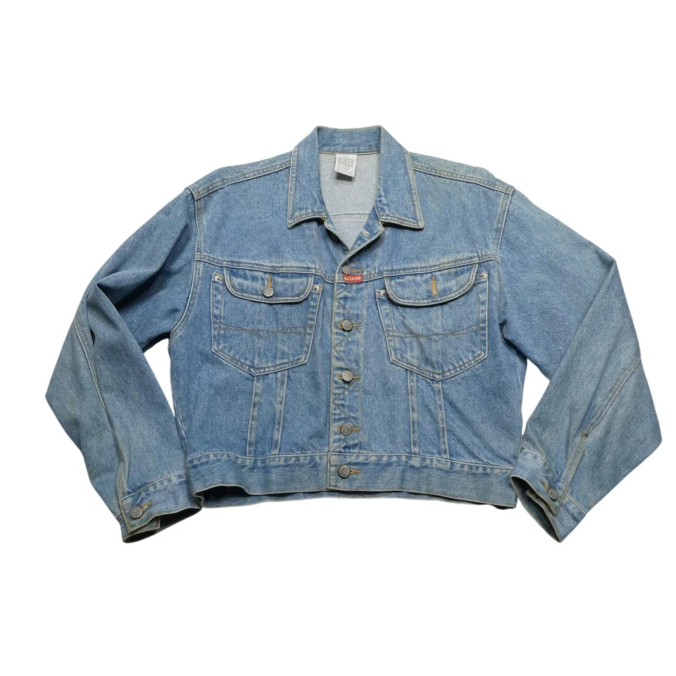 Chaqueta vaquera vintage Emporio Gitano para mujer lavado medio ligero camionero recortada años 90 Foto 1 de 4