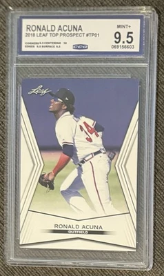 Ronald Acuna  2016 Leaf Top prospect #tp01 Cgc 9.5 - Image 1 of 2