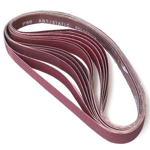12Pk 1x42 Inch Aluminum Oxide Sanding Belts Abrasive Sander Belts for Wood Metal - Picture 1 of 6