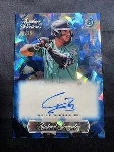 2023 Bowman Chrome Sapphire Selections Gabriel Gonzalez Auto #1/25 - Picture 1 of 3