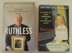 Lot 2 Scientology Books. Ruthless & Beyond Belief. Ron &Jenna Miscavige. - Picture 1 of 1