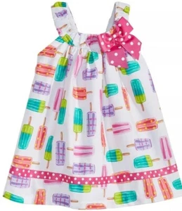 Bonnie Baby Girl's Popsicle-Print Cotton Summer Sundress-Size-24M-Multi-Color - Picture 1 of 4