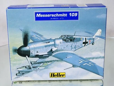 Heller N.79772 Aereo Militare Tedeschi messerschmitt 109 1/72 Jamais Montato - Immagine 1 di 4