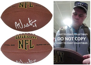 Adam Vinatieri New England Patriots Colts signed NFL football proof COA auto - Picture 1 of 3