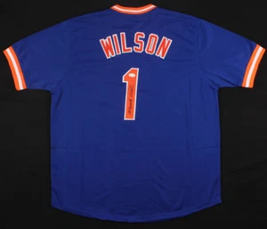 Mookie Wilson Signed Mets Jersey (JSA COA) New York Mets Hall of Fame / Game 6 - Picture 1 of 7
