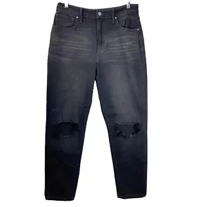 Pantalones de mezclilla No Boundaries para mujer 13 negros agujeros desgastados rodillas deshilachadas tiro alto - Imagen 1 de 12
