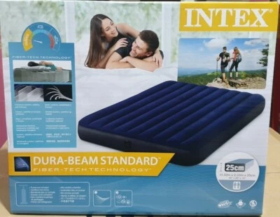 INTEX Materasso gonfiabile Floccato Matrimoniale 152x203 cm - 64759 - Imagen 1 de 3