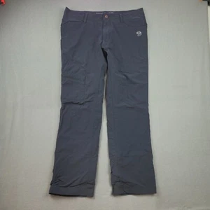 Mountain Hardwear Fleece Lined Cargo Trekking Pants 32x31 Black Nylon Stretch - Picture 1 of 8