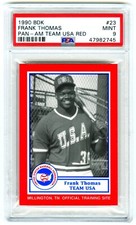 FRANK THOMAS~1987 PAN AM NATIONAL TEAM RED~1990 BDK PSA-9 MINT ROOKIE CARD #23