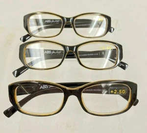Essentials by ABS READING GLASSES SET OF 3 +2.50  NIB Allen Schwartz Readers - Bild 1 von 5
