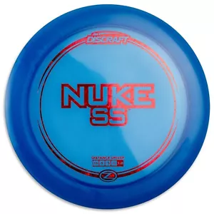 Discraft Elite Z Nuke SS Distance Driver, Clear Blue W/ Red Foil - Picture 1 of 1