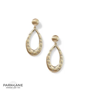 NEW Park Lane Jewelry "Cypress" Gold Statement Earrings- Sparkle Box- Sept 2021 - Picture 1 of 3