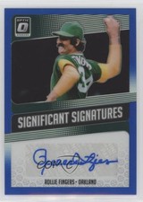 2018 Donruss Optic Significant Signatures Blue Prizm /20 Rollie Fingers Auto HOF