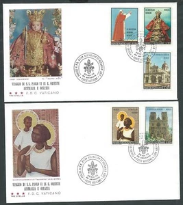 1970 VATICANO FDC TRE STELLE VIAGGIO PAOLO VI ASIA OCEANIA NO TIMBRO ARRIVO - H3 - Imagen 1 de 1