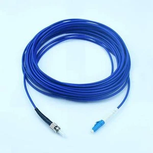 50M Armored Single-mode Simplex Fiber Optic Cable LC to ST - Picture 1 of 1