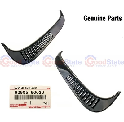 Genuine Toyota LandCruiser 80 Series FJ Rear LH & RH Slide Vent Window Louvre - image 1 of 4