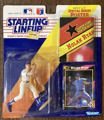 Kenner - 1992 - ALINEACIÓN INICIAL - NOLAN RYAN - TEXAS RANGERS - Nuevo - Sellado Foto 1 de 2
