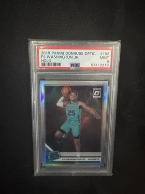 Panini Donruss Optic PJ Washington JR RC 2019 Silver Holo Prizm PSA 9 Gem Mint  Foto 1 de 2