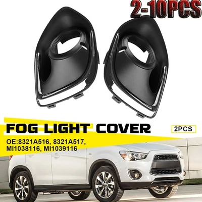 Cubierta de embellecedor de bisel negro con luz antiniebla para Mitsubishi RVR / Outlander Sport2-10X Foto 1 de 4