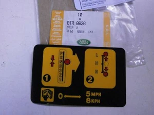 Calcomanía de advertencia BTR8626 para transmisión automática clásica Range Rover genuina - Imagen 1 de 1
