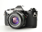 Canon Av-1 Av-1 Black With Nfd 50Mm F 1:2 Lens 35Mm Slr Film Camera /Near Mint