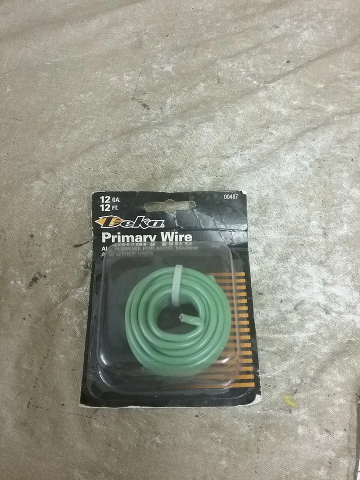 New Deka 12 Gauge Green 12ft Primary Wire  00487 - Image 1 of 2