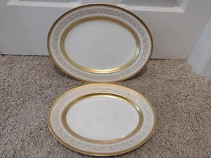 Rare Rosenthal 5321 Gold Encrusted Oval Platter 14.5" And 13" Plossberg Germany - Picture 1 of 11