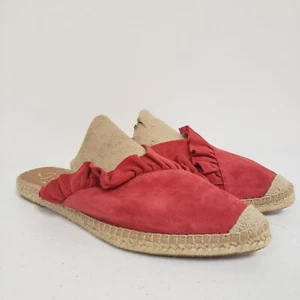 Kanna Womens Espadrille Suede Raffia Mules Size 9.5 US 40 EU Tropical Beach - Picture 1 of 11