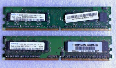 M378t6553cz3-CD5 Samsung 512Mb Ddr2 667Mhz Pc2-5300 240Pin Non-Ecc - Image 1 of 2