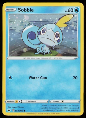 Sobble 054/202 Cosmos Holo - 2020 Pokemon Collectors Chest LP - Image 1 of 3