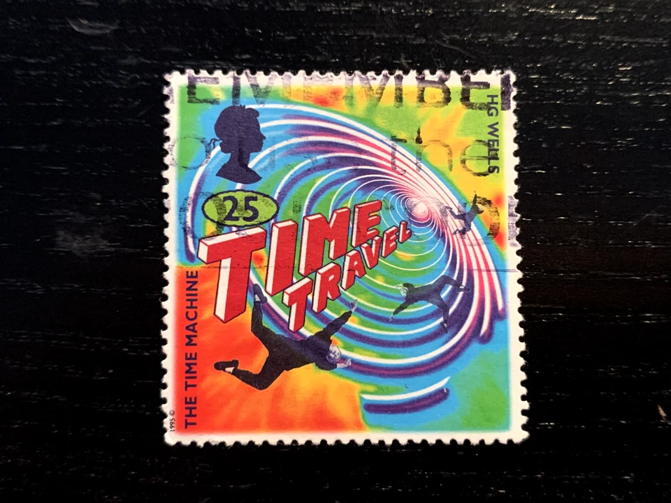 GB 1995 SG1878 SCIENCE FICTION NOVELS BY HG WELLS 25P THE TIME MACHINE - USED - image 1 of 1