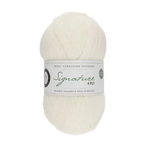 Lana de hilo de 4 capas West Yorkshire Spinners Signature 100 g - malvavisco (011) - Imagen 1 de 3