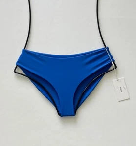 MIKOH SWIMWEAR BLUE CRUZ BAY FULL COVERAGE BIKINI BOTTOM (S) NWT $90 - Picture 1 of 9