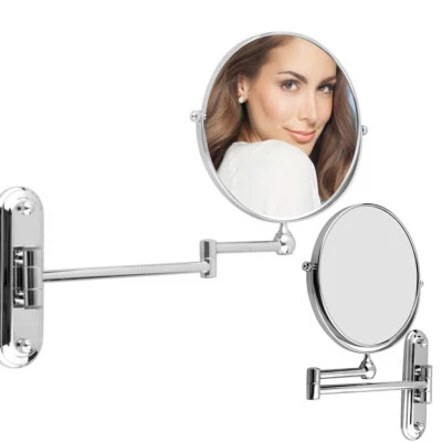 10X Folding Magnifying Vanity Makeup Bathroom Mirror Wall Mounted Swivel Mirror - Image 1 of 4