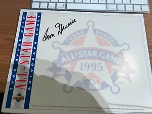 RARE TOM GRIEVE TEXAS RANGERS SIGNED 8x10 1995 All Star Fanfest - Picture 1 of 1