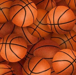 Pelotas de baloncesto de tela completas de algodón ELIZABETH 1/4 yarda 221 - Imagen 1 de 7